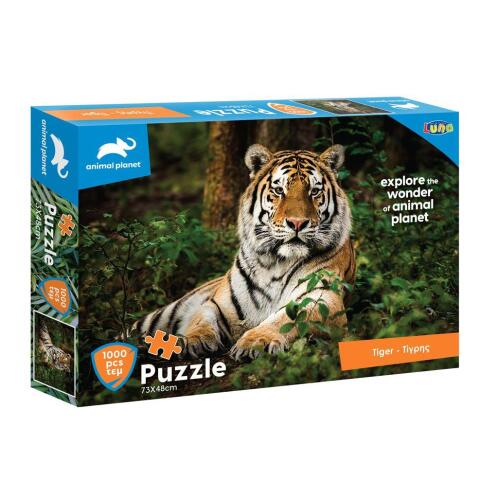 Παζλ Τίγρης Animal Planet  Luna Toys 1000 Τμx. 73x48εκ.