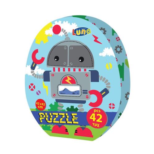 Παζλ Ρομποτάκι Luna Toys 42 Τμχ. 42x42 εκ.