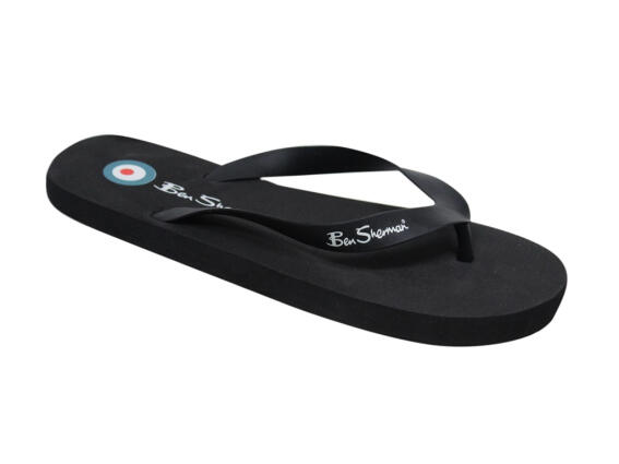 Ben Sherman Slip On Ανδρικές Σαγιονάρες σε Μαύρο χρώμα, Flip Flops Falmouth BEN3164 42