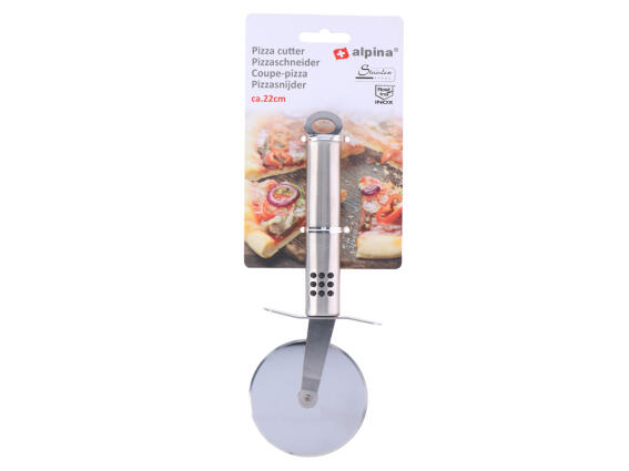 Ανοξείδωτος κόφτης πίτσας, Pizza Cutter Inox, 22 εκατοστά, Alpina