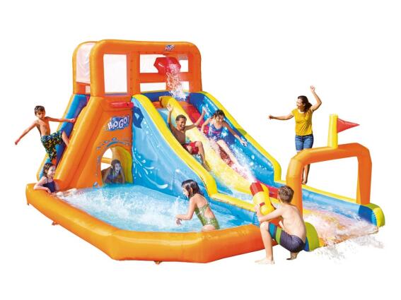 Bestway H2OGO! Waterpark Tsunami Waves Φουσκωτός Παιδότοπος, 505x340x265cm