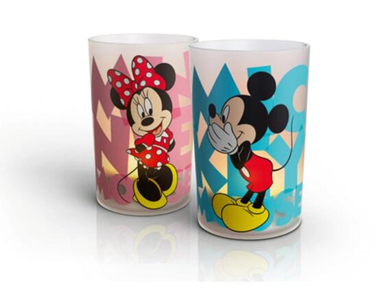 Philips Φωτιζόμενα κεριά με λαμπάκι LED Mickey & Minnie 6.5x6.5x10 cm Σετ 2τμχ