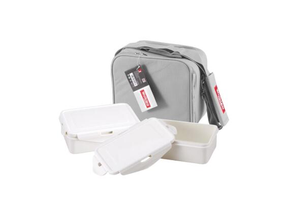 Σετ Φαγητοδοχεία Lunchboxes και Τσάντα Lunchbag 6 τεμαχίων σε γκρι χρώμα, Bergner BG-3652-GY