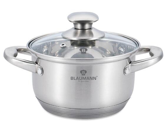 Blaumann BL-3457 22cm Κατσαρόλα,Χρώμα Inox, Σειρά Satin Gourmet