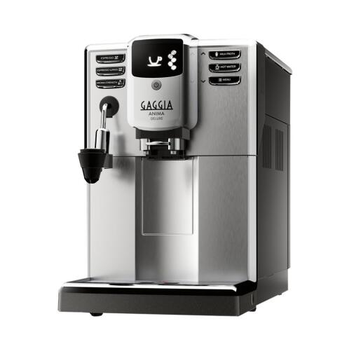 Gaggia Αυτόματη Μηχανή Espresso 1850W Πίεσης 15bar με Μύλο Άλεσης Anima Deluxe Ασημί