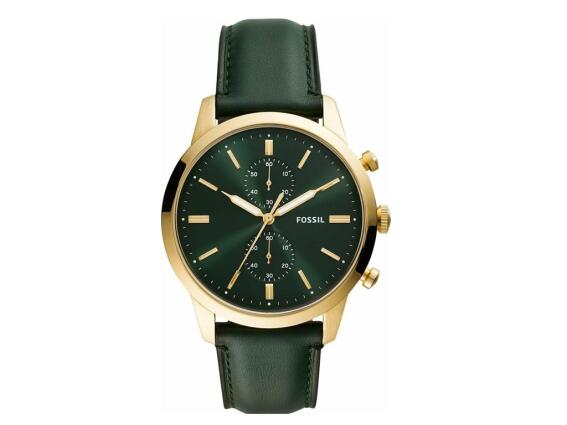 Fossil Αντρικό Ρολόι χειρός 44mm, σε πράσινο χρώμα, Townsman Green, FS5599