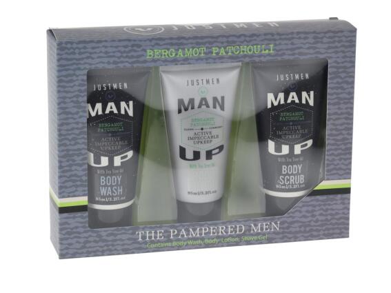 Just Men Σετ δώρου με BodyLotion, Αφρόλουτρο και Bodyscrub