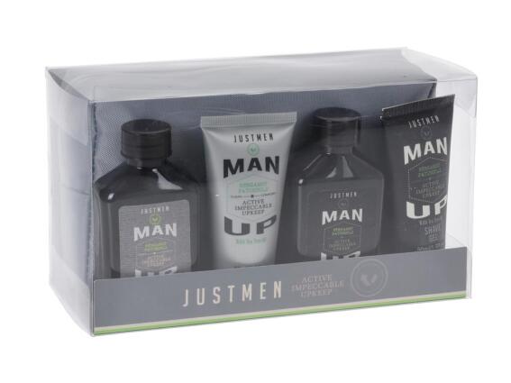 Just Men Σετ δώρου BodyLotion, Αφρόλουτρο, Gel ξυρίσματος, Σαμπουάν και νεσεσέρ