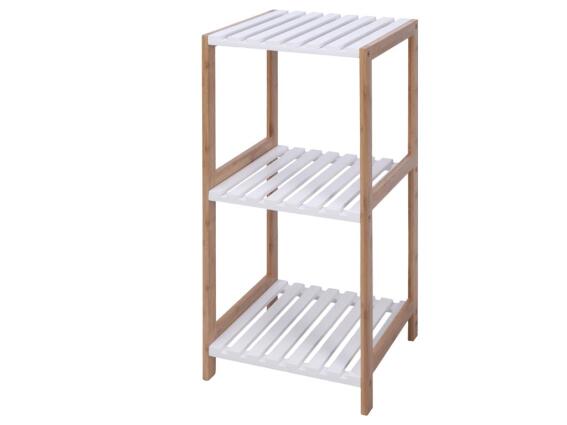 Aria Trade Επιδαπέδια Ραφιέρα Μπάνιου Bamboo με 3 Ράφια 33x34x79cm 784200930