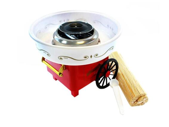 Συσκευή για Μαλλί της Γριάς 500W Candy Cotton Maker με 200 sticks σε Κόκκινο χρώμα, AG137D