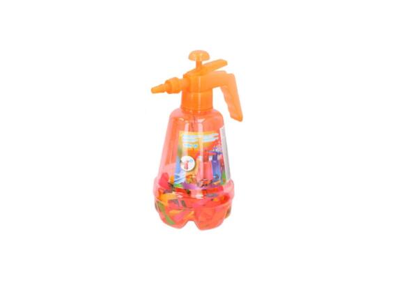 Eddy Toys Σετ Τρόμπα και 100 Πολύχρωμα Μπαλόνια για Party, Balloon pumper Πορτοκαλί