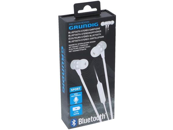 Grundig Ακουστικά Bluetooth Stereo (In-ear) Handsfree με Μικρόφωνο σε Λευκό χρώμα, 06579