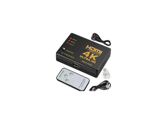 Διακλαδωτής HDMI Splitter Μετατροπέας 1x3 4K Ultra HD με USB σύνδεση και χειρίστηριο