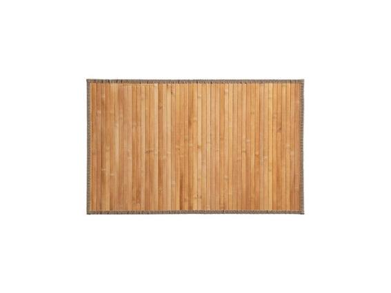 Πατάκι μπάνιου από ξύλο Bamboo σε φυσικούς τόνους διαστάσεων 50x80 cm