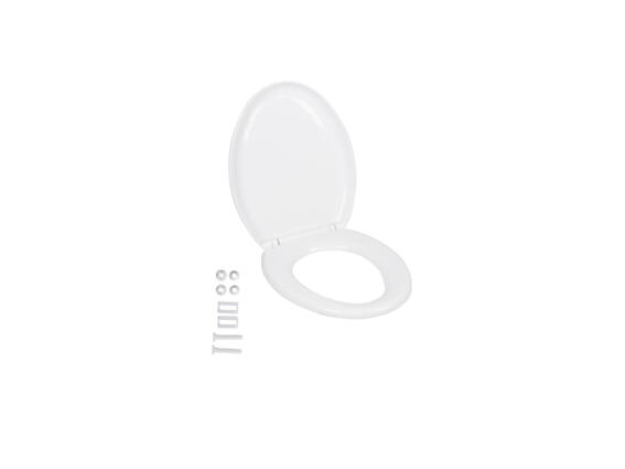 Πλαστικό καπάκι λεκάνης μπάνιου σε Λευκό χρώμα, 485x380x50mm