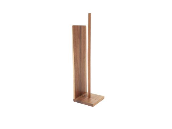 Ξύλινη Βάση για Χαρτί Υγείας από ξύλο ακακίας, για κάθετη τοποθέτηση, 13x13x48.5 cm