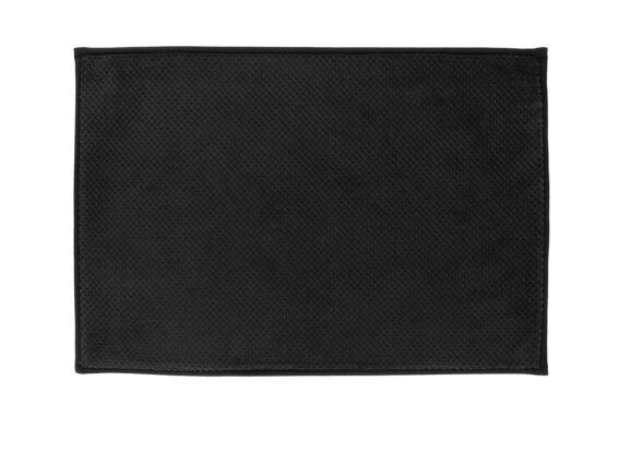 Αντιολισθητικό Πατάκι Μπάνιου από πολυεστέρα σε μαύρο χρώμα, 60x40 cm