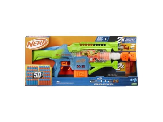 Hasbro Nerf Εκτοξευτής Double Punch Elite 2.0 για 8+ Ετών, F6363