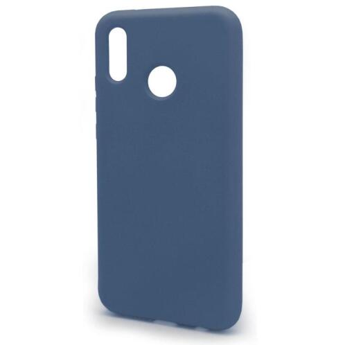 Θήκη Liquid Silicon inos Huawei P20 Lite L-Cover Μπλε Ραφ