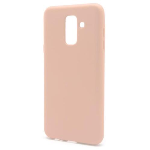 Θήκη Liquid Silicon inos Samsung A600F Galaxy A6 (2018) L-Cover Σομόν