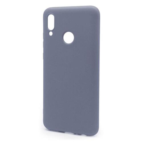 Θήκη Liquid Silicon inos Huawei P Smart (2019) L-Cover Γκρι-Μπλε