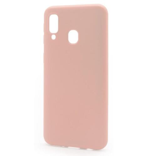 Θήκη Liquid Silicon inos Samsung A405F Galaxy A40 L-Cover Σομόν