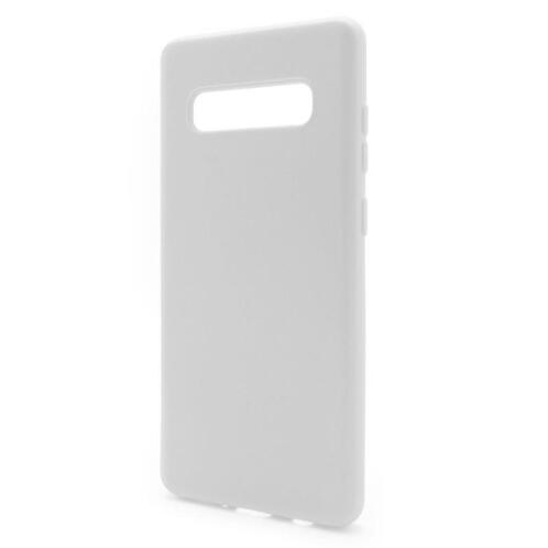 Θήκη Liquid Silicon inos Samsung G973F Galaxy S10 L-Cover Λευκό