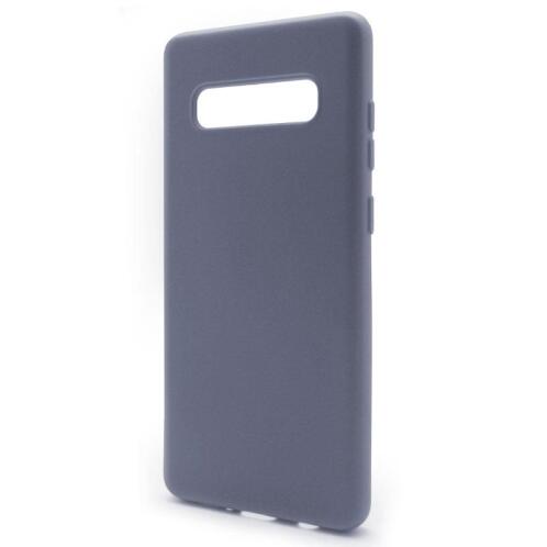 Θήκη Liquid Silicon inos Samsung G975F Galaxy S10 Plus L-Cover Γκρι-Μπλε