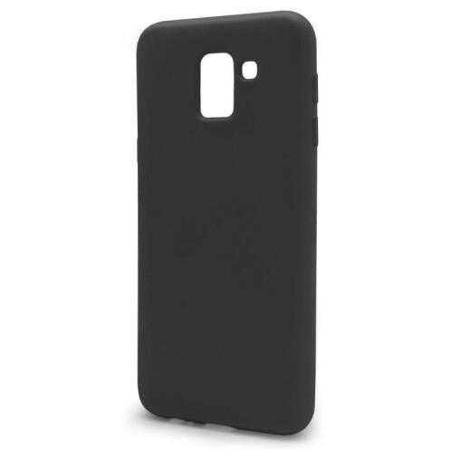 Θήκη Liquid Silicon inos Samsung J600F Galaxy J6 (2018) L-Cover Μαύρο