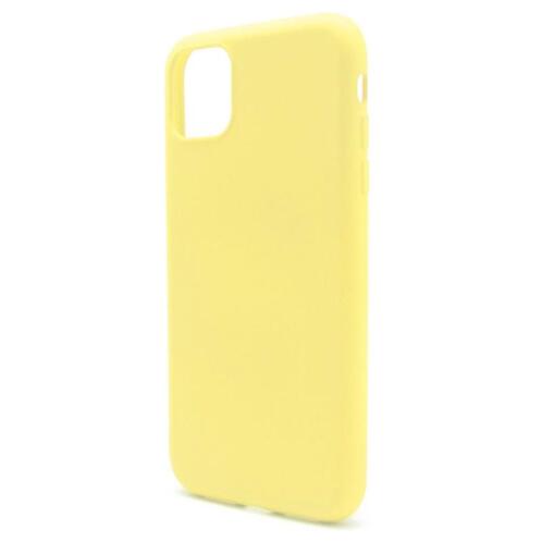 Θήκη Liquid Silicon inos Apple iPhone 11 L-Cover Κίτρινο