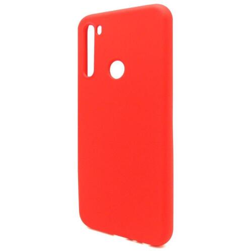 Θήκη Liquid Silicon inos Xiaomi Redmi Note 8T L-Cover Κόκκινο