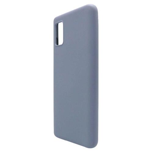 Θήκη Liquid Silicon inos Samsung A415F Galaxy A41 L-Cover Γκρι-Μπλε