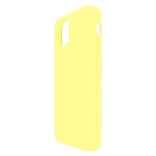 Θήκη Liquid Silicon inos Apple iPhone 12 mini L-Cover Κίτρινο