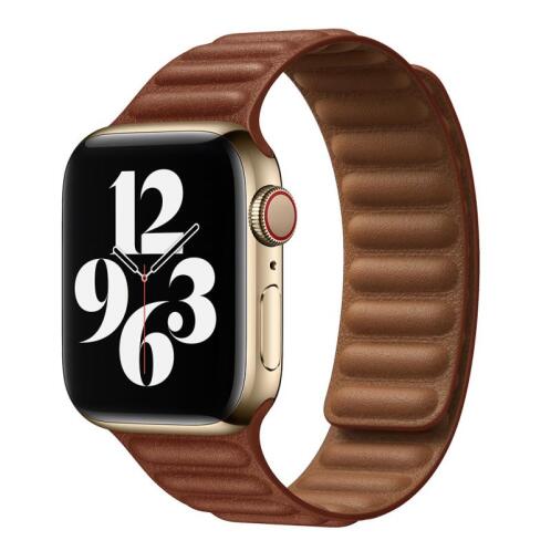 Λουράκι Devia Elegant Leather Apple Watch (42/ 44/ 45mm) Two-Tone Καφέ