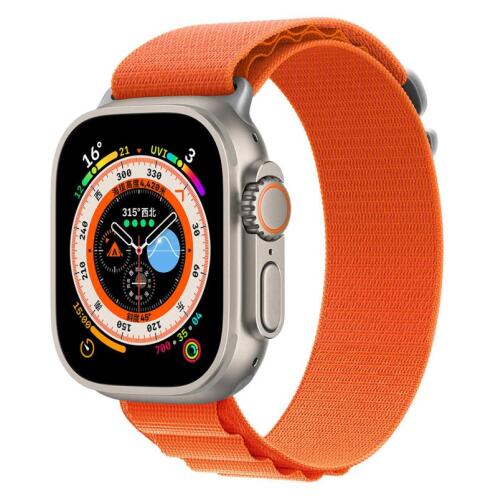 Λουράκι Devia Sport5 Nylon Woven Apple Watch (42/ 44/ 45/ 49mm) Deluxe Πορτοκαλί