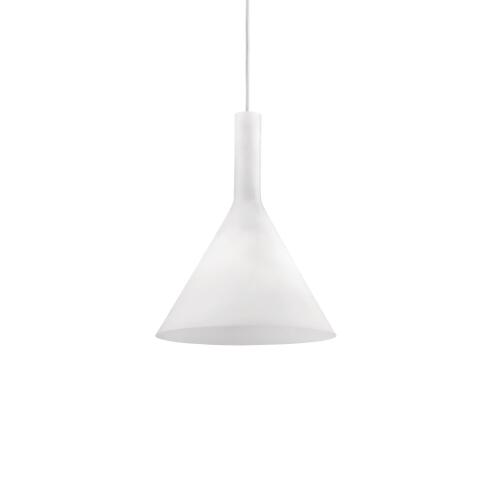 Ideal Lux Κρεμαστό Φωτιστικό Οροφής Μονόφωτο Cocktail SP1 Small 074337 E14 max 1 x 40W Λευκό