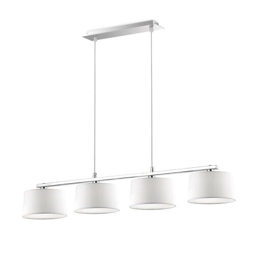 Ideal Lux Κρεμαστό Φωτιστικό Οροφής Πολύφωτο Hilton SP4 Linear 075495 G9 max 4 x 40W Λευκό