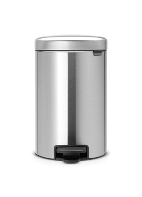 BRABANTIA Δοχείο Απορριμμάτων με Πεντάλ Χρωμέ Ματ  New Icon 12lt - 080.1136/04