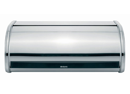 Brabantia Ψωμιέρα Στρογγυλή 44.5x26.2x17.3cm 080.3126/01 Inox