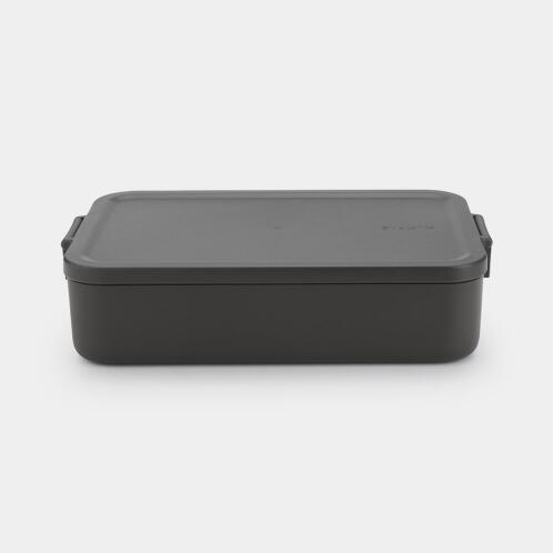 Brabantia Make & Take  Δοχείο Φαγητού 2L -Large- 25,5X16,7X6cm Γκρι Σκούρο-Πλαστικό