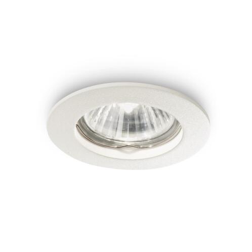 Ideal Lux Downlight Φωτιστικό Χωνευτής Τοποθέτησης Μονόφωτο Jazz 083117 GU10 max 1 x 50W Λευκό