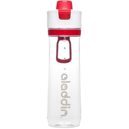 Aladdin Παγούρι 0.8lt Κόκκινο-Διάφανο Active Hydration Tracker