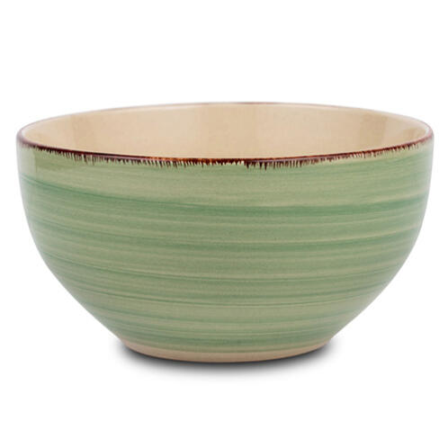 NAVA Μπολ δημητριακών  stoneware "Lines Oil Green" 14cm