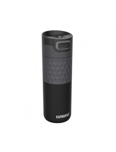 Kambukka Σετ Δώρου Θερμός Etna Grip 500ml Black Steel Με Έξτρα Στόμιο