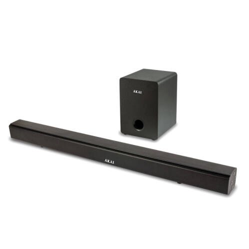 Akai Soundbar Και Subwoofer Με Bluetooth USB Aux-In Οπτική Ίνα HDMI Και FM 70W RMS ASB-6WSW