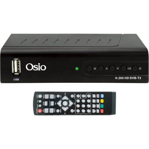 Osio OST-3540D DVB-T/T2 Full HD H.265 MPEG-4 Ψηφιακός δέκτης με USB