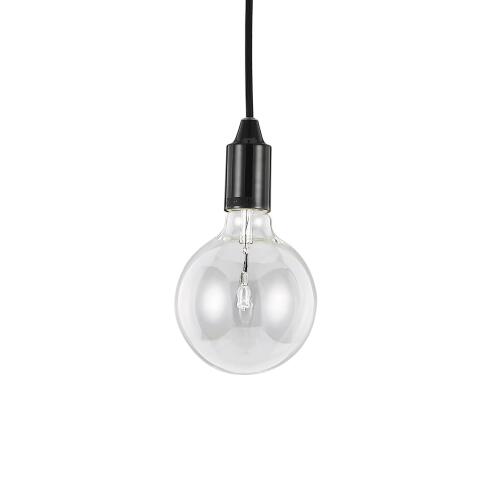 Ideal Lux Κρεμαστό Φωτιστικό Οροφής Μονόφωτο Edison SP1 Nero113319 E27 max 1 x 60W Μαύρο