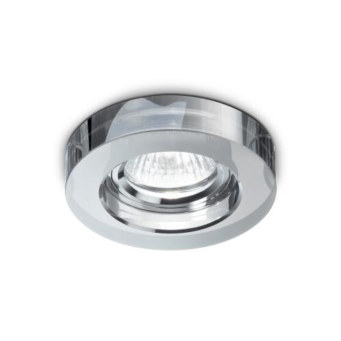 Ideal Lux Downlight Φωτιστικό Χωνευτής Τοποθέτησης Μονόφωτο Blues Round 113982 GU10 max 1 x 50W Φουμέ