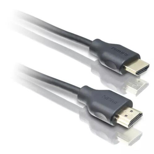 Philips Επιχρυσωμένο Καλώδιο HDMI High Speed 4K με Ethernet Aρσενικό σε Aρσενικό 1.5m SWV2401H/10GRS