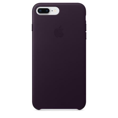 Apple Leather Case iPhone 8-7Plus Dark Aubergine